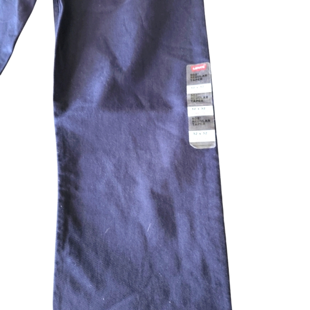 Levi's Dark Blue 502 Taper Chinos - Picture 4 of 12